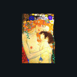 Mutter und Kind von Gustav Klimt Grosses Jugendsti Leinwanddruck<br><div class="desc">Mutter und Kind - Detail aus dem Drei Zeitalter der Frau,  ein beliebtes Gemälde des österreichischen Symbolik- & Jugendstil-Künstlers Gustav Klimt aus dem Jahr 1905. Leinwand für große Kunstwerke</div>