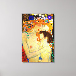 Mutter und Kind von Gustav Klimt Grosses Jugendsti Leinwanddruck