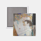 Mutter und Kind von Gustav Klimt Magnet (Vorderseite/Rückseite)