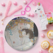 Mutter und Kind von Gustav Klimt Pappteller (Party)