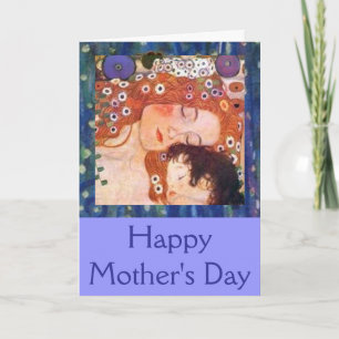 Mutter und Kind von Klimt Karte