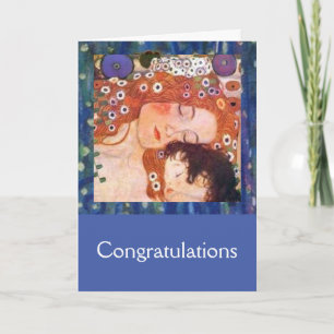 Mutter und Kind von Klimt Karte