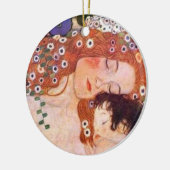 Mutter und Kind von Klimt Keramik Ornament (Links)