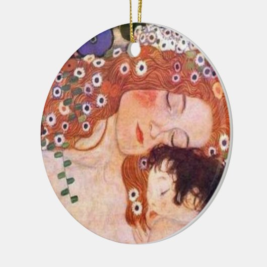 Mutter und Kind von Klimt Keramik Ornament (Links)