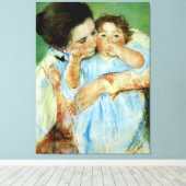 Mutter und Kind von Mary Cassat Leinwanddruck (Insitu (Holzboden))