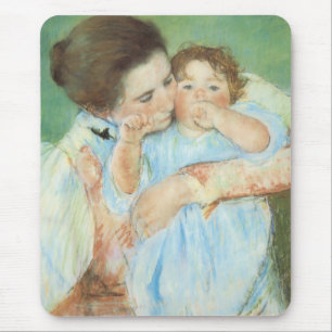 Mutter und Kind von Mary Cassatt, Vintage Fine Art Mousepad