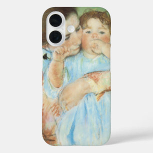 Mutter und Kind von Mary Cassatt, Vintage Kunst iPhone 16 Hülle