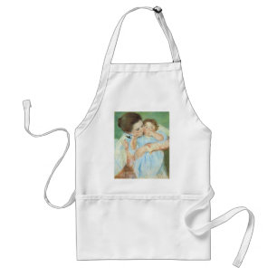 Mutter und Kind von Mary Cassatt, Vintage Kunst Schürze