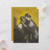 Mutter und Kind (von Norah Neilson Gray) Karte (Vorderseite/Rückseite Beispiel)