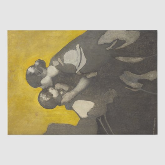 Mutter und Kind (von Norah Neilson Gray) Seidenpapier (Vorderseite)