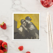 Mutter und Kind (von Norah Neilson Gray) Serviette (Beispiel)
