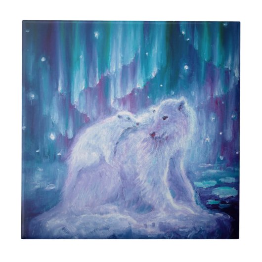 Mutter und Kind von Polar Fliese (Vorderseite)