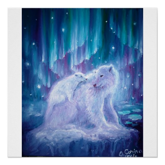 Mutter und Kind von Polar Poster (Vorderseite)