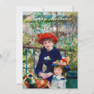 Mutter und Kind von Renoir Feiertagskarte