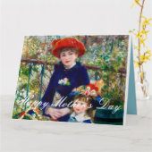 Mutter und Kind von Renoir Karte (Gelbe Blume)