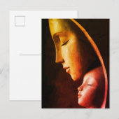 Mutter-und-Kind-Wandkunst Postkarte (Vorne/Hinten)