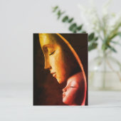 Mutter-und-Kind-Wandkunst Postkarte (Stehend Vorderseite)