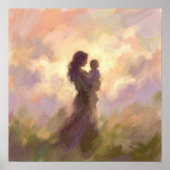 Mutter-und-Kind-Wandkunstposter Poster (Vorne)