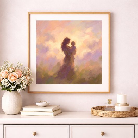 Mutter-und-Kind-Wandkunstposter Poster