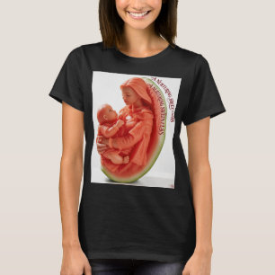 Mutter-und-Kind-Wassermelonen-Skulptur Frau Organi T-Shirt