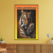 Mutter und Kind Wiedersehen Leinwanddruck (Insitu (Wohnzimmer))