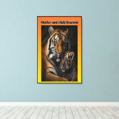 Mutter und Kind Wiedersehen Leinwanddruck (Insitu (Holzboden))