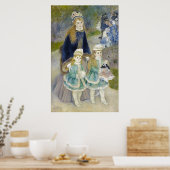 Mutter und Kinder, La Promenade, Renoir Poster (Küche)