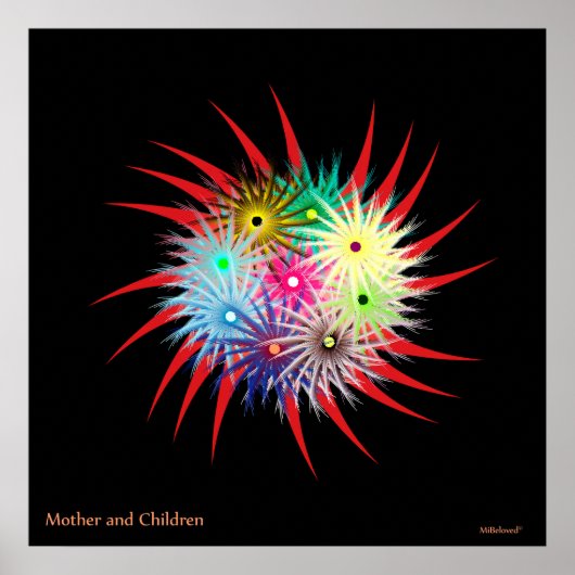 Mutter und Kinder Poster (Vorne)