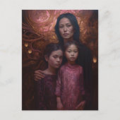 Mutter und Kinder Postkarte (Vorderseite)