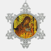 MUTTER UND KINDER Schneeflocke Gerahmte Ornamente (Vorderseite)