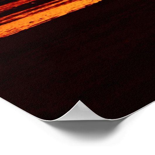 Mutter und Kinder Silhouetten Poster (Ecke)