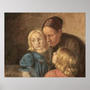 Mutter und Kinder von Ancher Poster