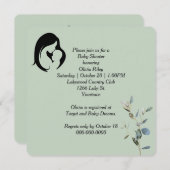 Mutter- und KinderBaby-Dusche Einladung (Vorne/Hinten)