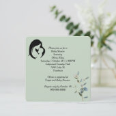 Mutter- und KinderBaby-Dusche Einladung (Stehend Vorderseite)