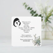 Mutter- und KinderBaby-Dusche Einladung (Stehend Vorderseite)