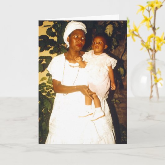 Mutter- und Kinderfeiertagskarte Karte (Gelbe Blume)