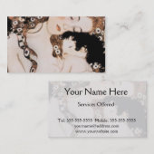 Mutter und Kindergeister Klimt Visitenkarte (Vorne/Hinten)