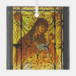 MUTTER- UND KINDERGlassverzierungen Ornament Aus Glas