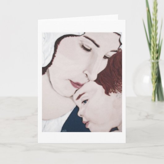 Mutter- und Kinderkarte Feiertagskarte (Vorderseite)