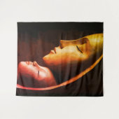 Mutter- und Kindermauer Kunst Wandteppich (Vorderseite (Horizontal))