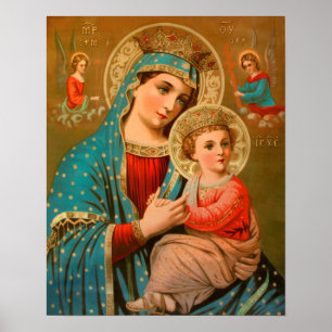 Mutter-und Kinderorthodoxes Ikonen-Plakat Poster