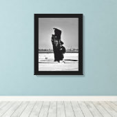 Mutter- und Kinderskulptur Leinwanddruck (Insitu (Holzboden))