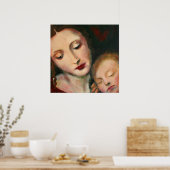 Mutter- und Kinderwerbung Poster (Küche)