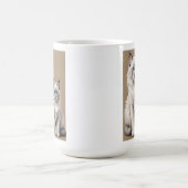 Mutter und Kitten Ragdoll Cat Artwork Herzerwärmun Kaffeetasse (Mittel)