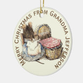 Mutter und Neugeborenes Personalisiert Keramikornament (Links)