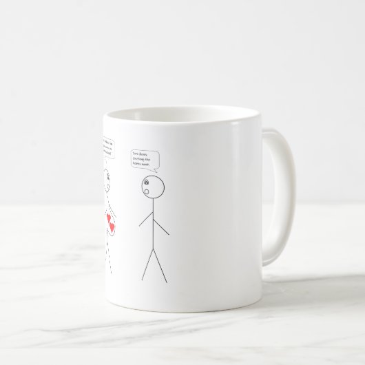 Mutter und/oder Vater, der sein soll (Zwillinge) - Kaffeetasse (VorderseiteRechts)