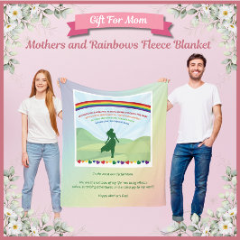 Mütter und Rainbows Muttertag Fleece Blanket