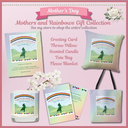 Mütter und Rainbows Muttertag Fleece Blanket