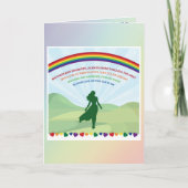 Mütter und Rainbows Muttertagskarte Karte (Vorderseite)