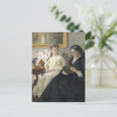 Mutter und Schwester des Künstlers | Berthe Moriso Postkarte (Stehend Vorderseite)